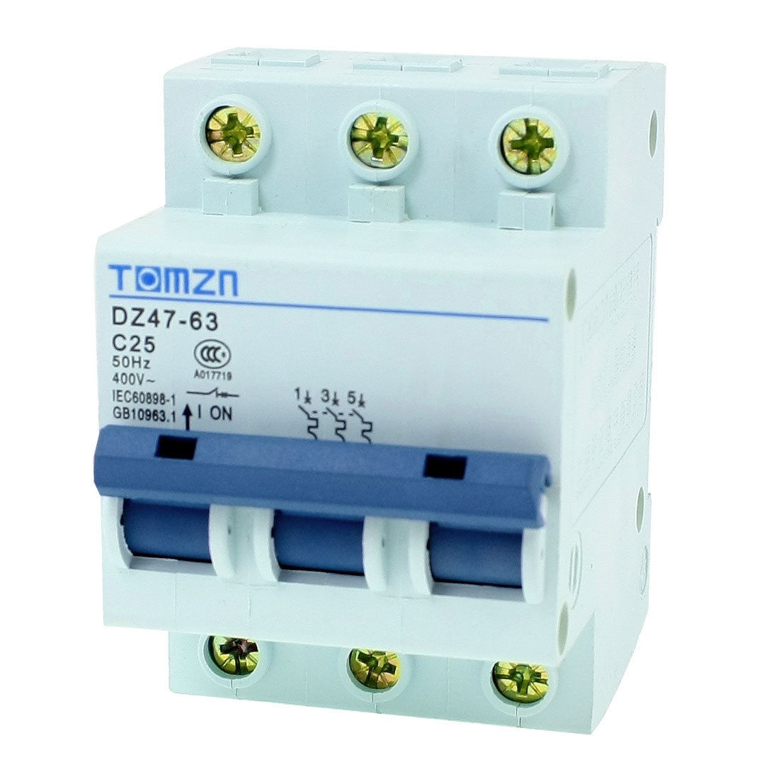 AC 400V 25A 3 Poles 3P Overload Protection MCB Mini Circuit Breaker