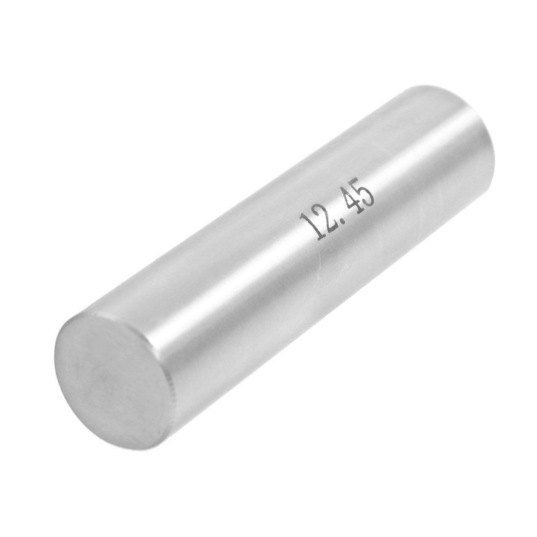 12.45mm Diameter Tungsten Carbide Plug Pin Gage Gauge w Plastic Case