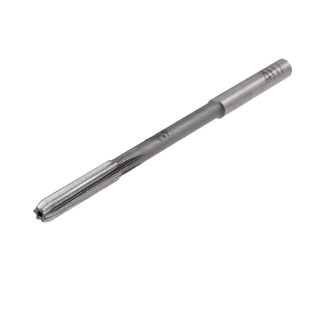 4mm x 4mm x 75mm High Speed Steel Straight Shank Machine Reamer Gray