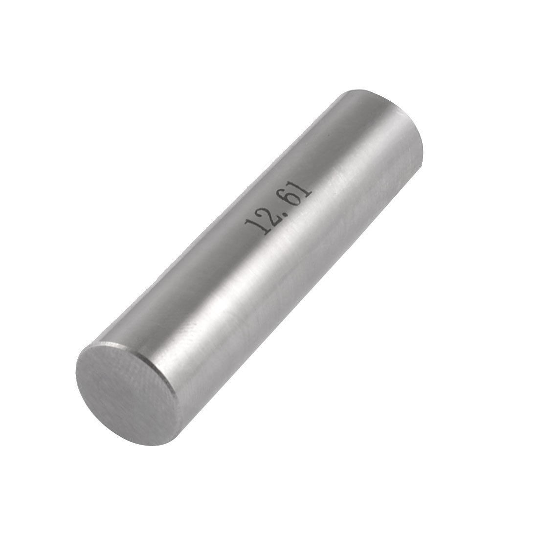 Hole Measuring 12.61mm x 50mm Pin Gage Gauge w Plastic Cylindrical Box