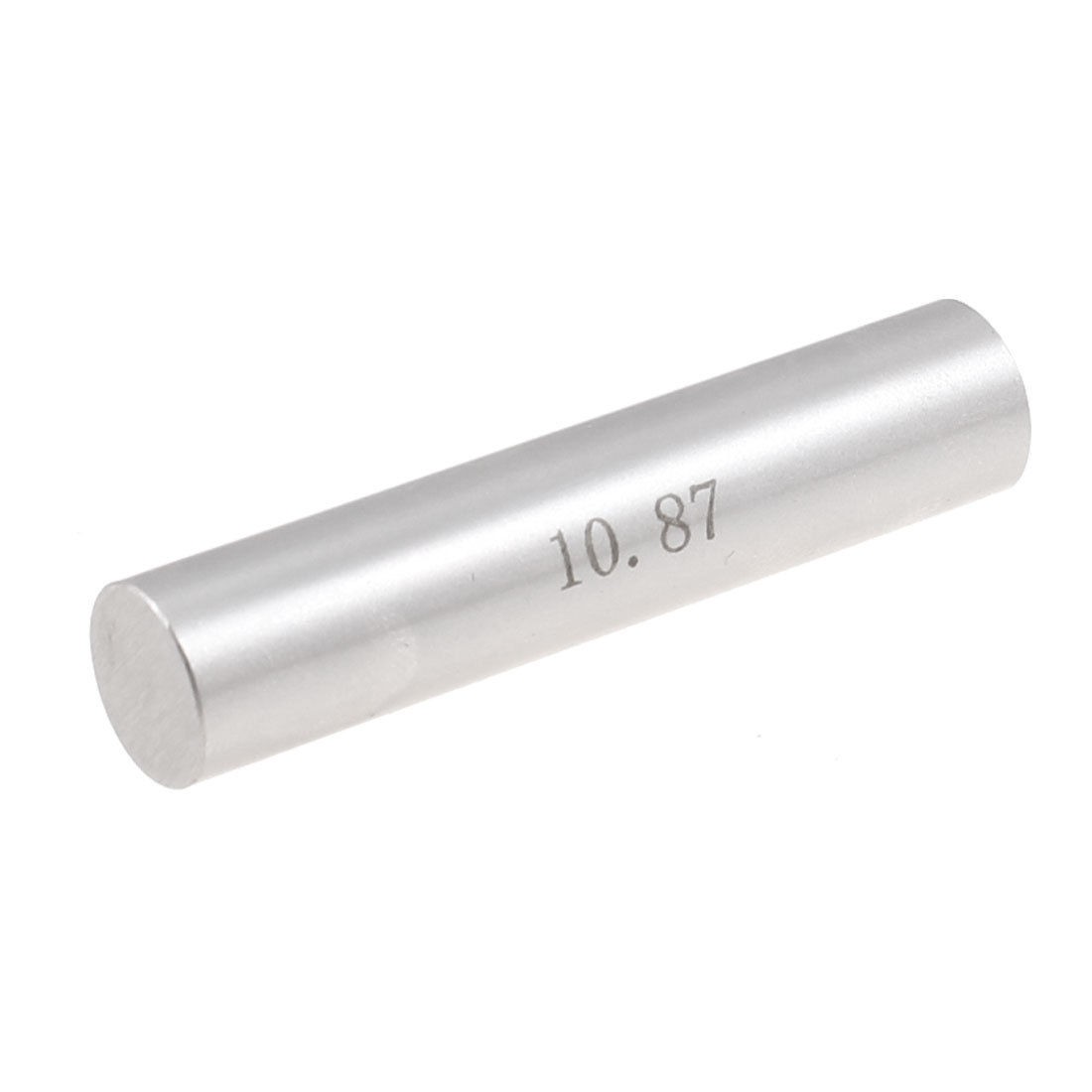 Hole Measuring 10.87mm x 50mm Pin Gage Gauge w Plastic Cylindrical Box