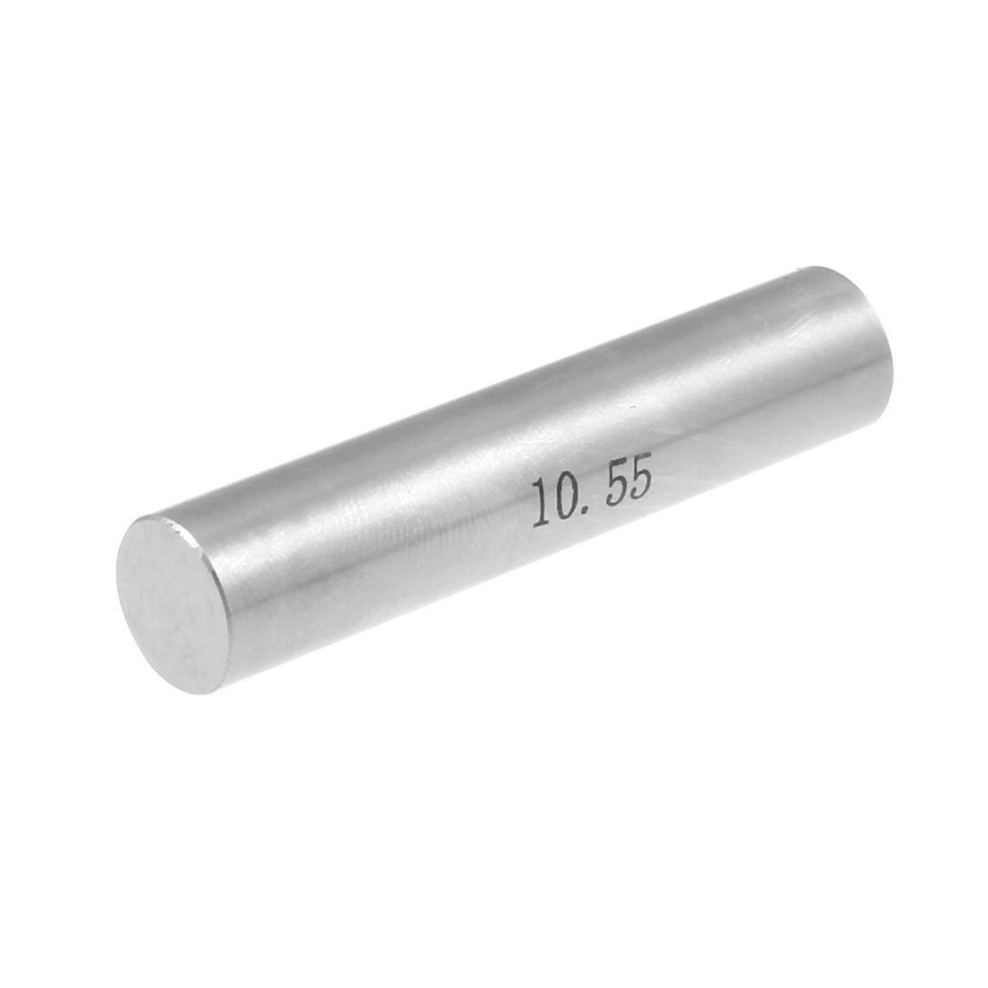 Hole Measuring 10.55mm x 50mm Pin Gage Gauge w Plastic Cylindrical Box