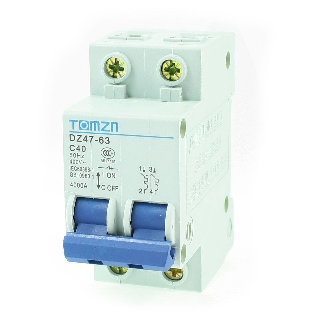 AC 400V 40A 2 Poles 2P Overload Protection MCB Mini Circuit Breaker