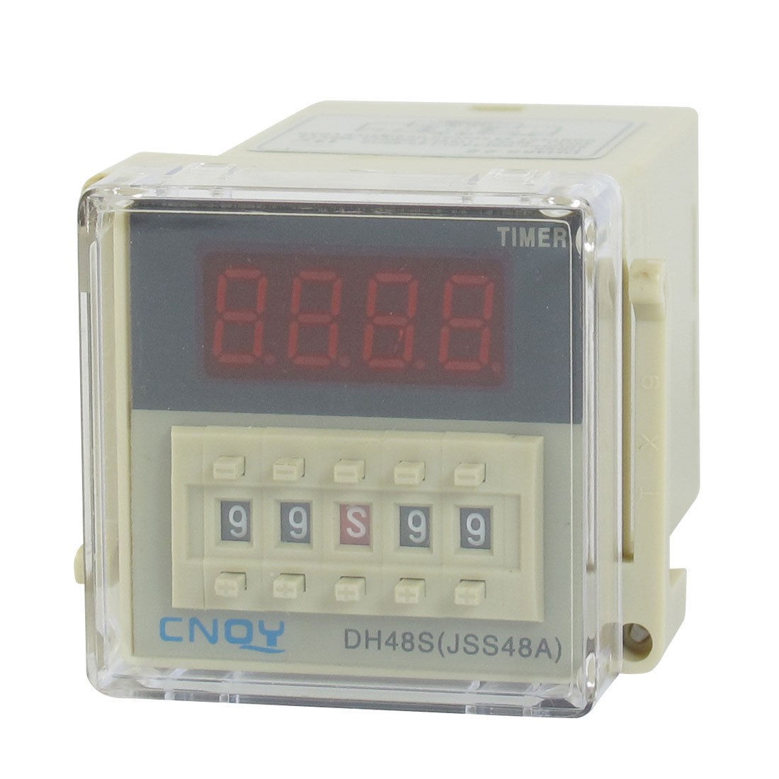 DH48S-2Z LCD Display Time Timer Delay Relay 8-Pin DPDT 0.01S-99H99M AC/DC12V
