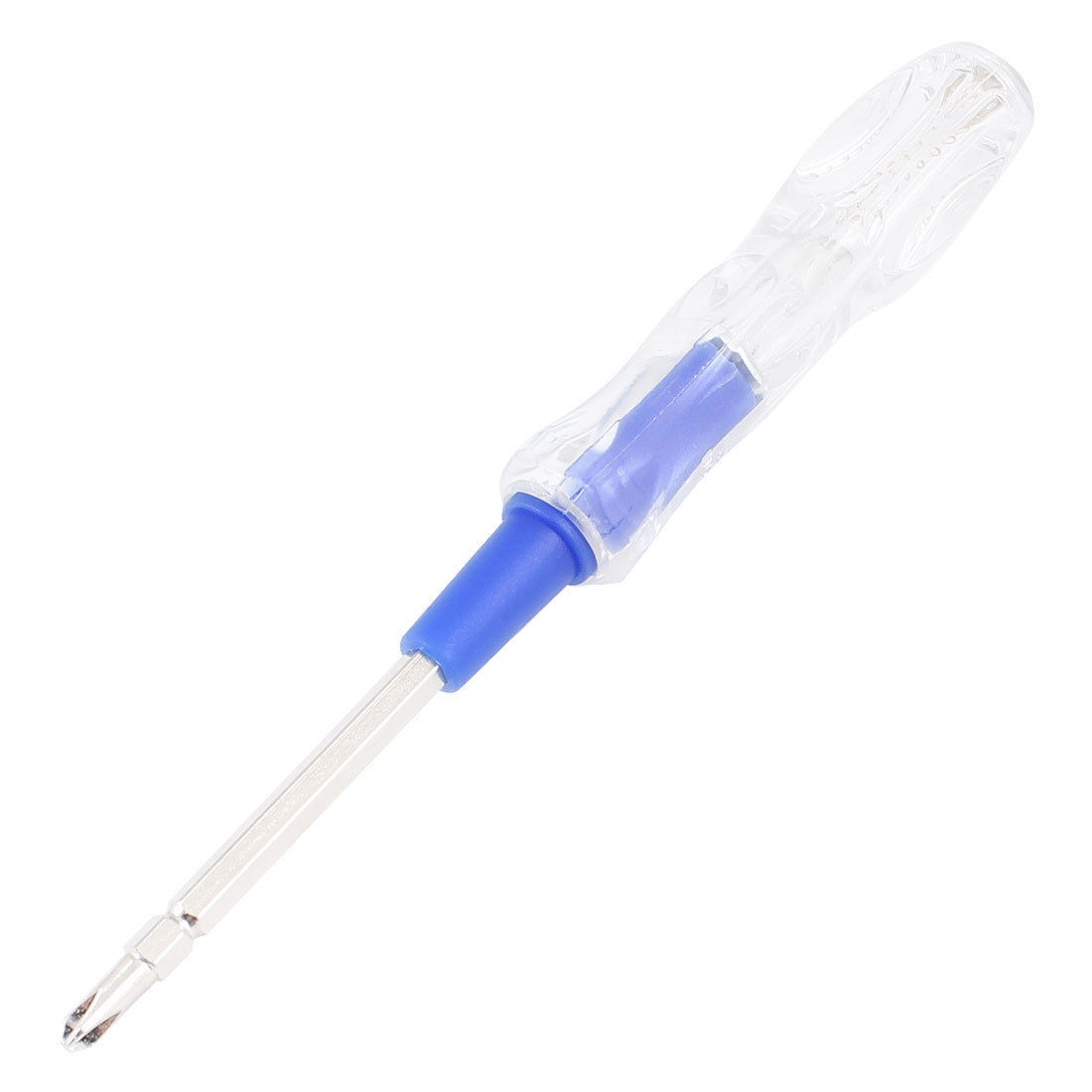Blue Clear Handle Phillips Screwdriver Voltage Tester Electroprobe AC100-1000V