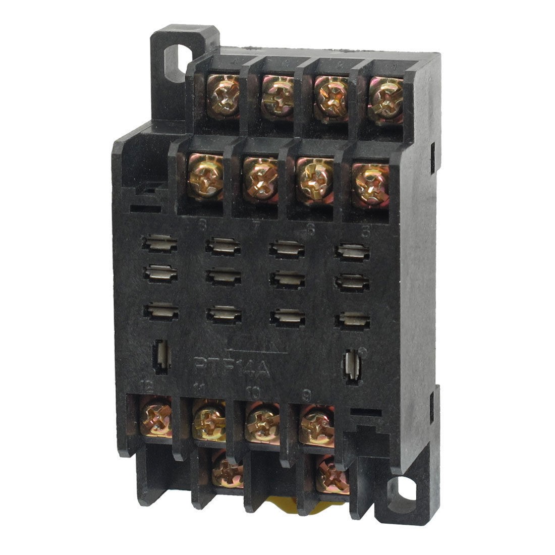 PTF-14A 10A 250VAC 14 Pins DIN Rail Mount Power Relay Socket Base for HH54P