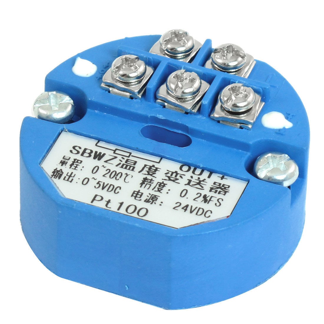 PT100 Temperature Sensor Transmitter 0-200C Output 0-5V DC