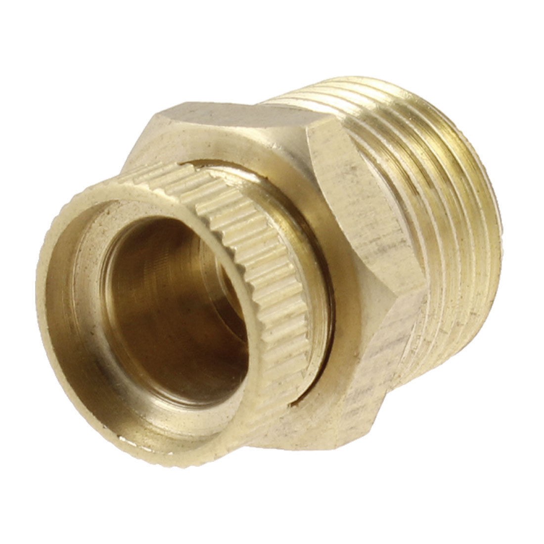 Gold Tone Brass 3/8" Male Thread Air Compressor Part Water Drain Valve