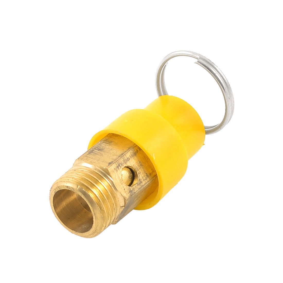 1/4"PT Male Threaded Air Compressor Pressure Relief Valve w Split Ring