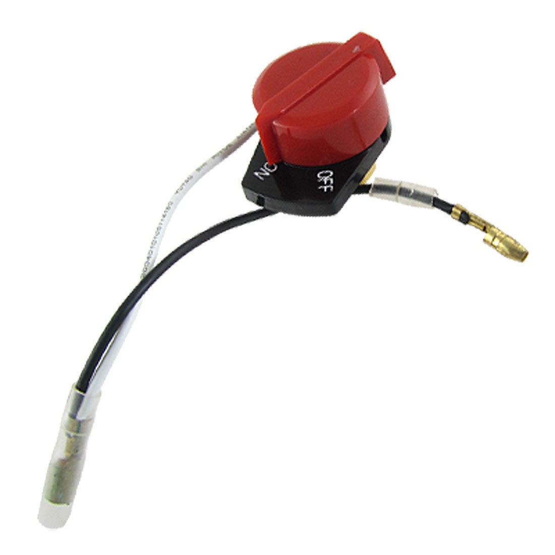 Red Black Plastic On Off 2 Position Stop Switch w 2 Lead Wire for Engine