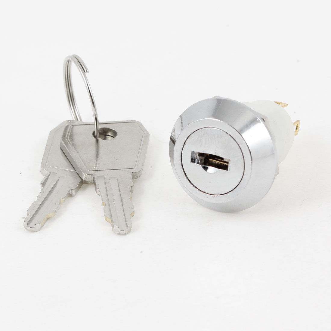 Electric ON OFF 3 Pins 2 Positions Keylock Switch 4A/125V 2A/250V AC