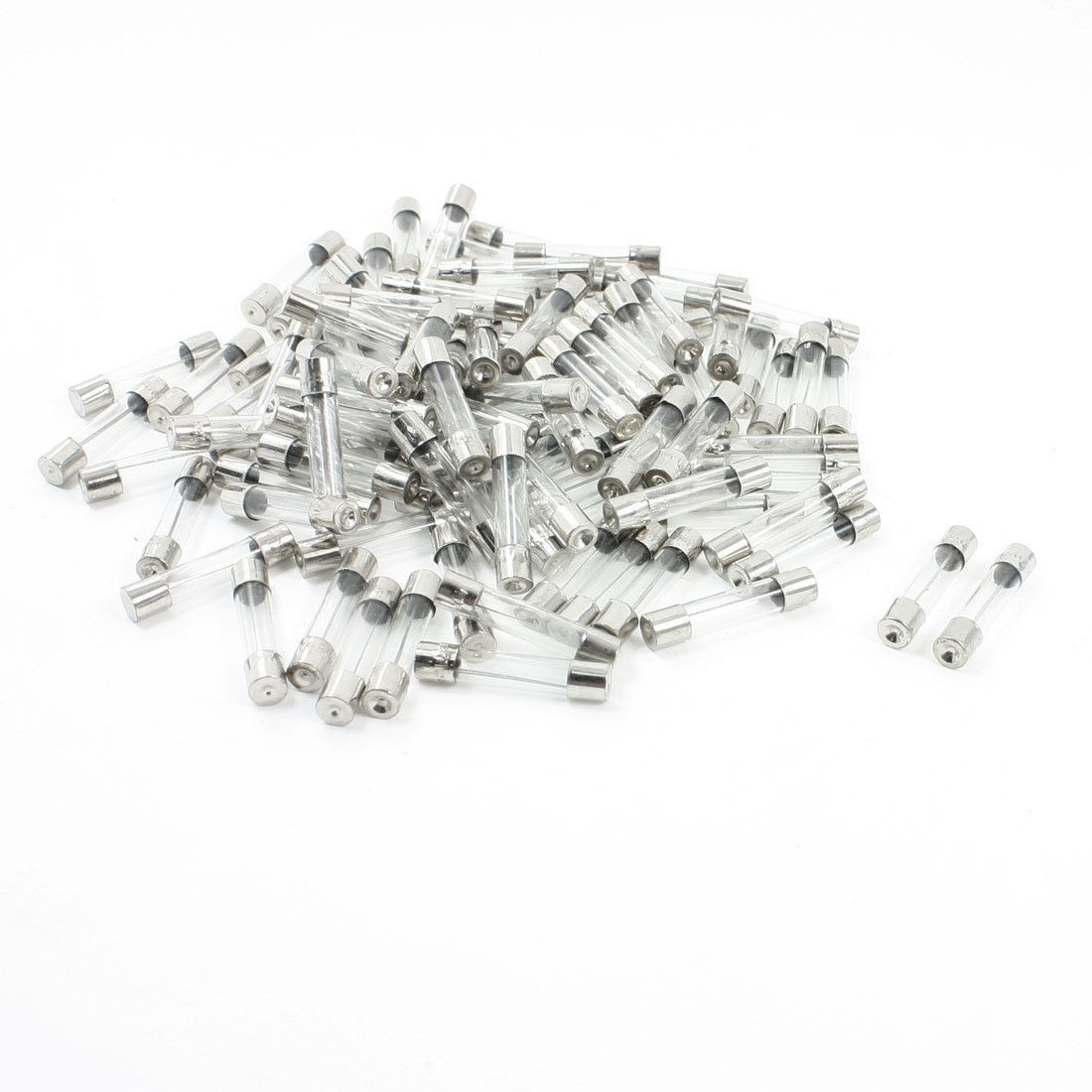 100 Pcs 250 Volts 15Amp Fast Blow Type Glass Tube Fuses 6 x 30mm