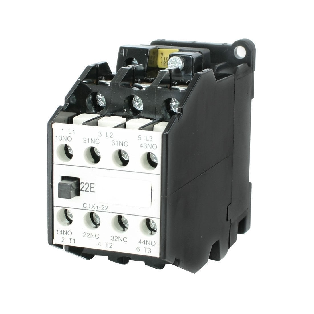 CJX1-22 AC Contactor 110V 50Hz Coil 22A 3-Phase 3-Pole 2NO + 2NC