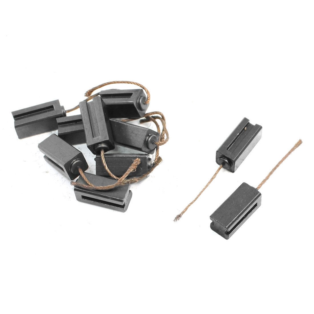 6.3mm x 6.3mm x 14mm Carbon Brushes for Generic Electric Motor 10 Pcs