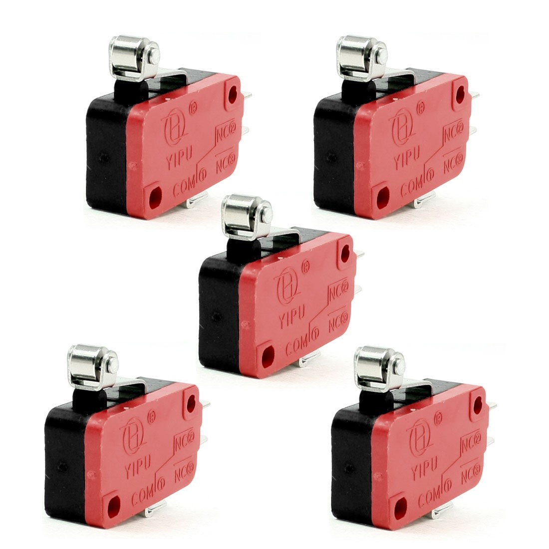 5 Pcs 1NO+1NC 3-Terminal Non-locking Micro Switch 16A/250VAC 4A/250VAC