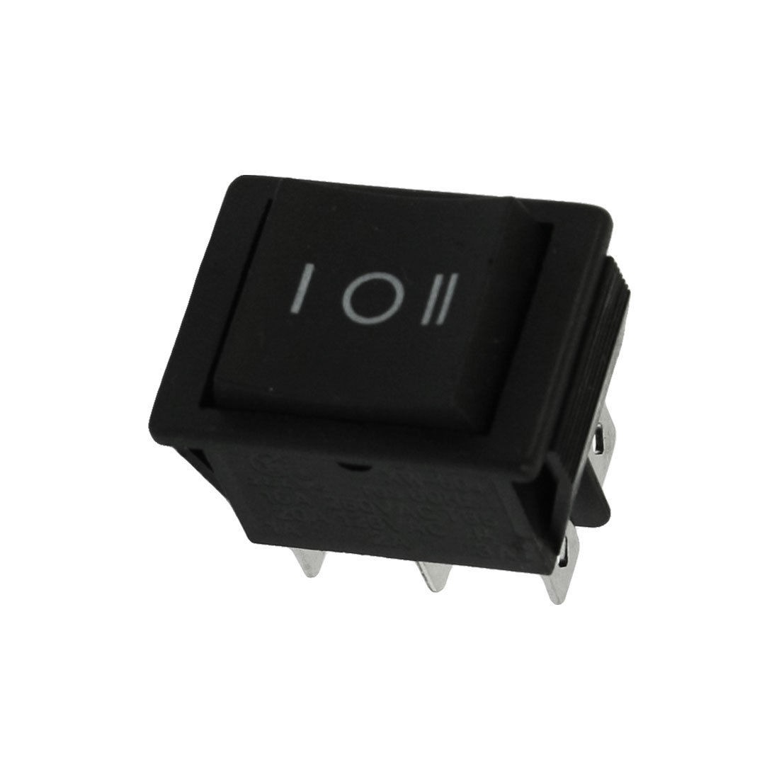 Black DPDT On/Off/On 6 Pin Snap In Rocker Boat Switch XW-604