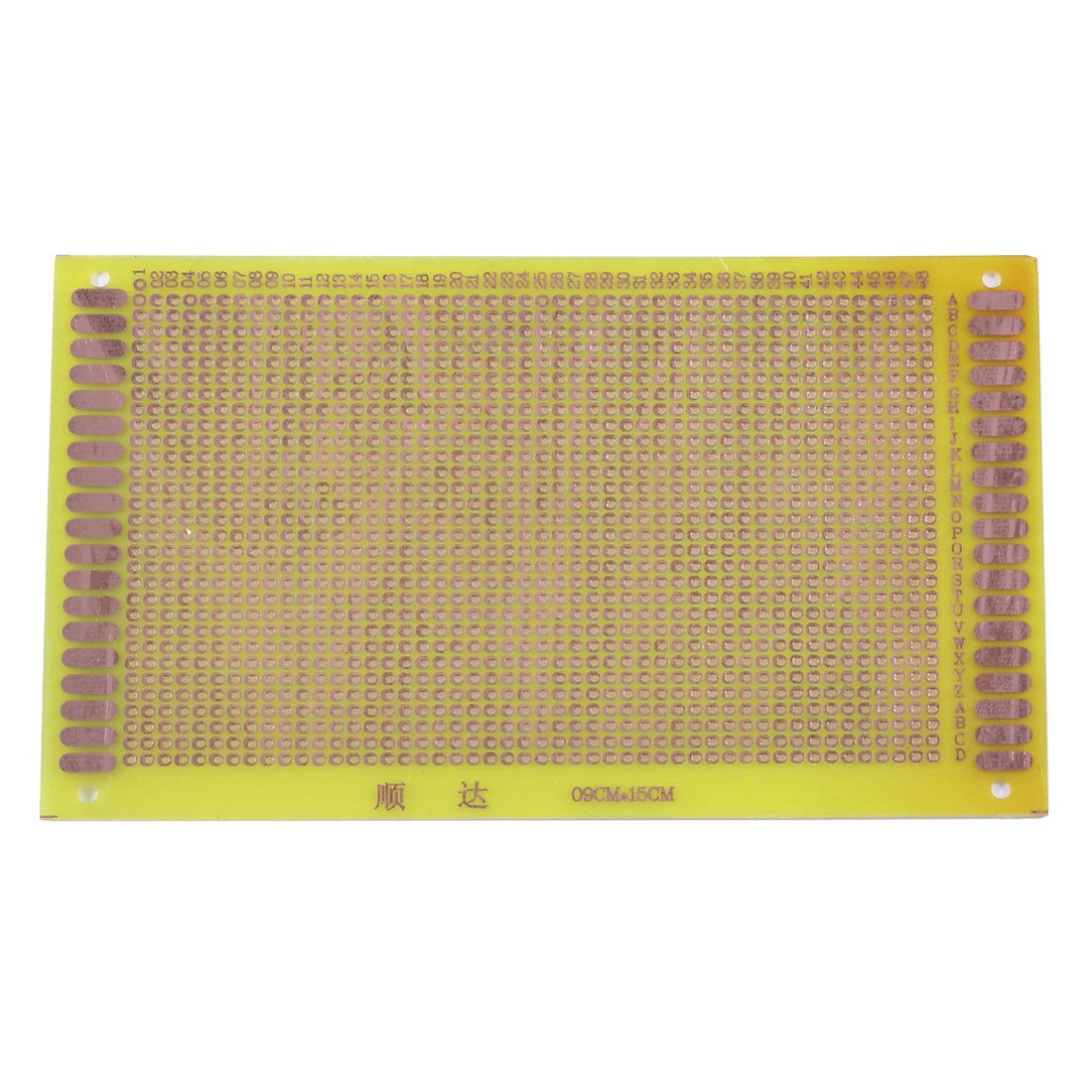 9cm x 15cm Single Side Universal Prototype PCB Circuit Board Dark Yellow