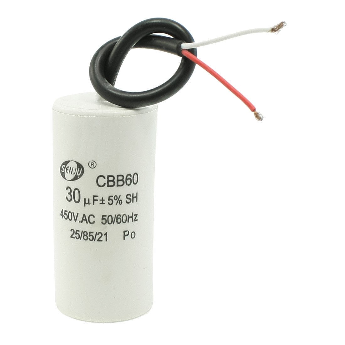CBB60 AC450V 30uF Cylinder Shape Non Polar Motor Capacitor
