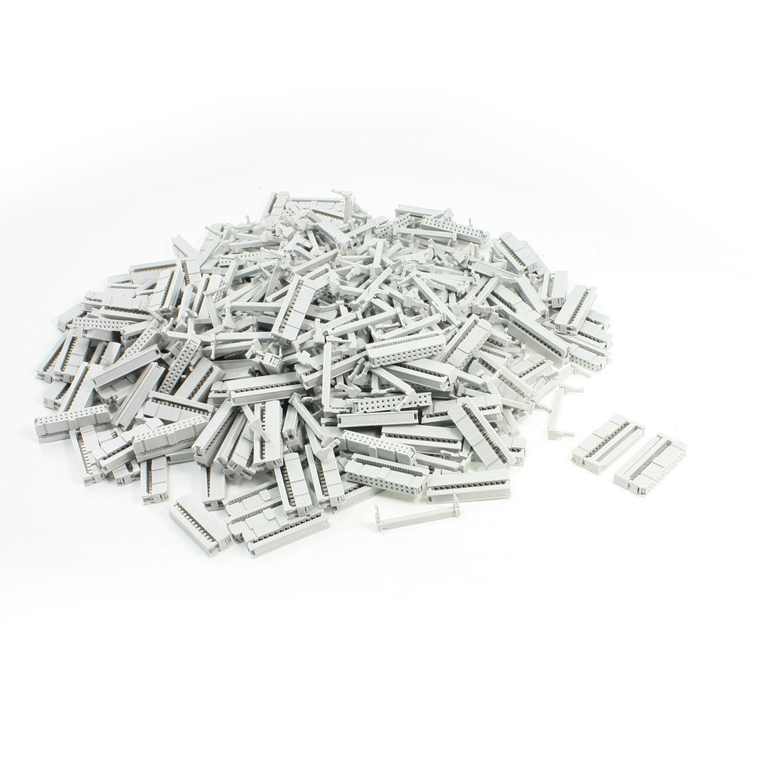 200 Pcs 26P Female IDC Plug Flat Ribbon Cable Connectors Light Gray FC 26P