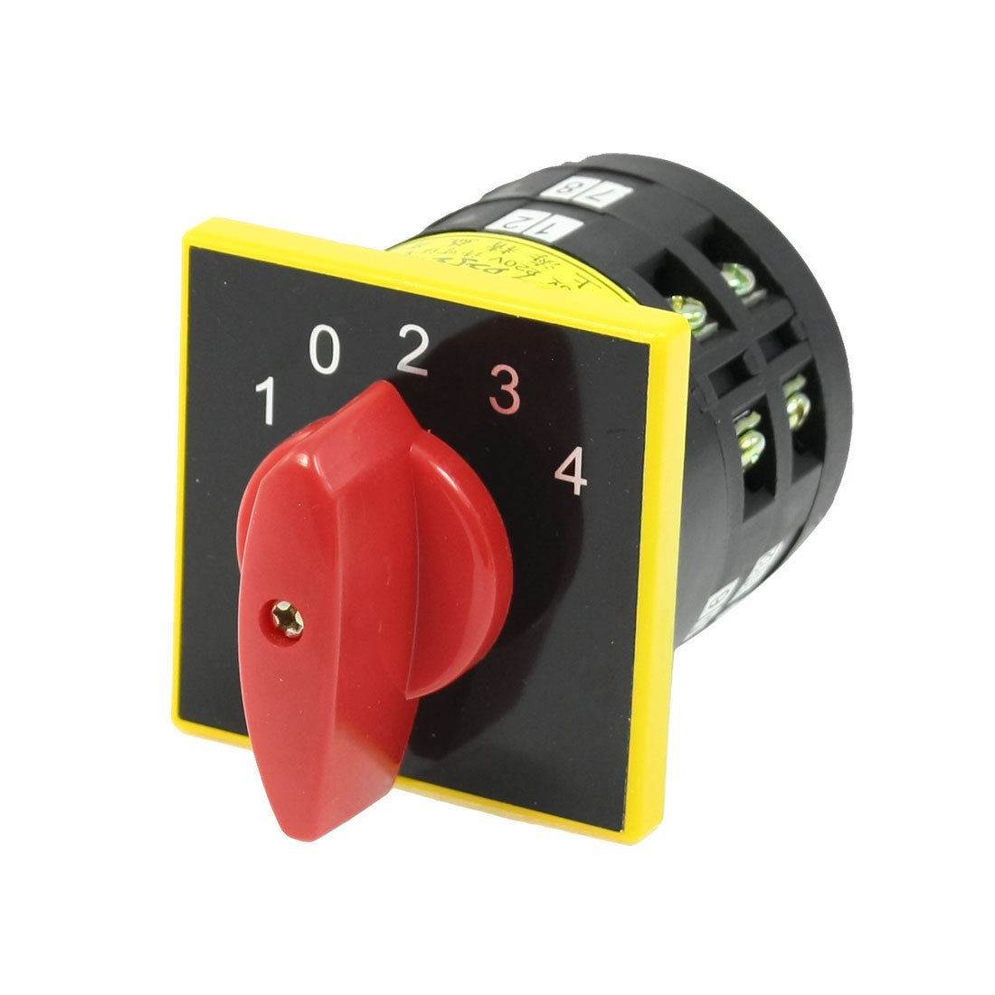 LW6-2 AC 380V 5A 3 Positions Red Rotary Handle Universal Switch