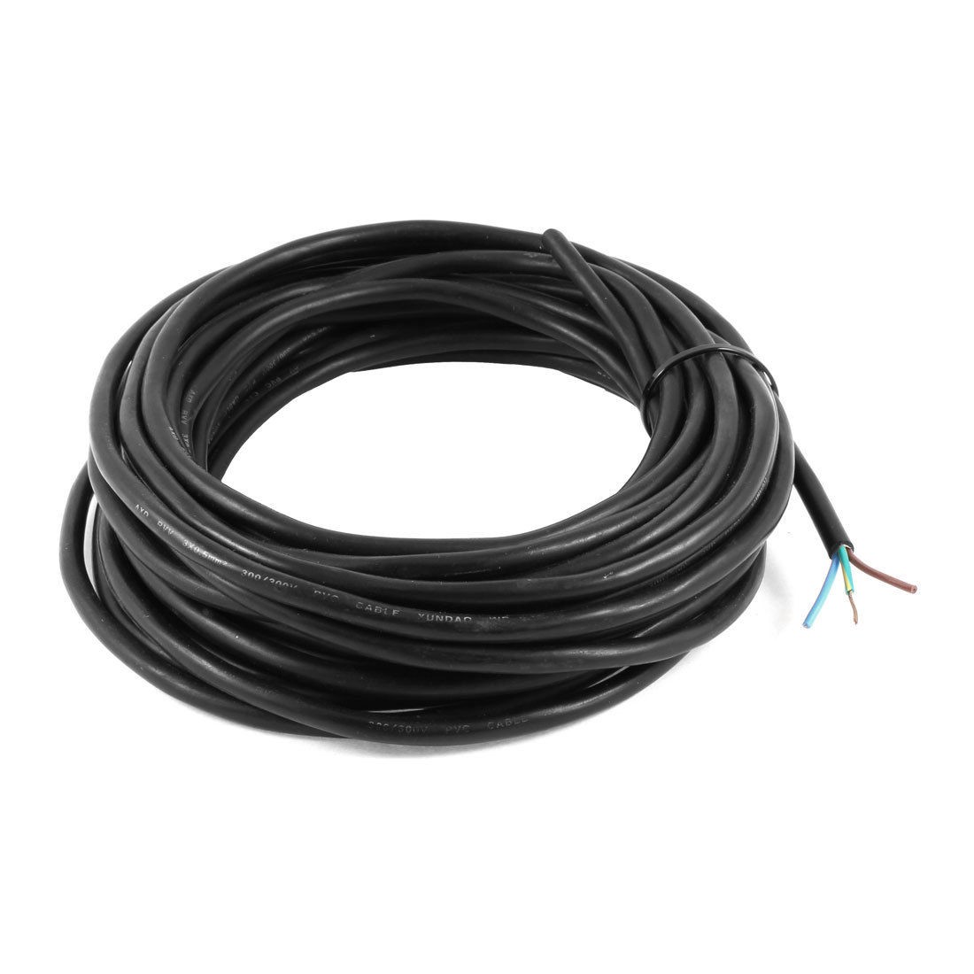 19/3 AWG Wire Copper Cores Flexible PVC Insulated RVV Cable 32.8 Feet