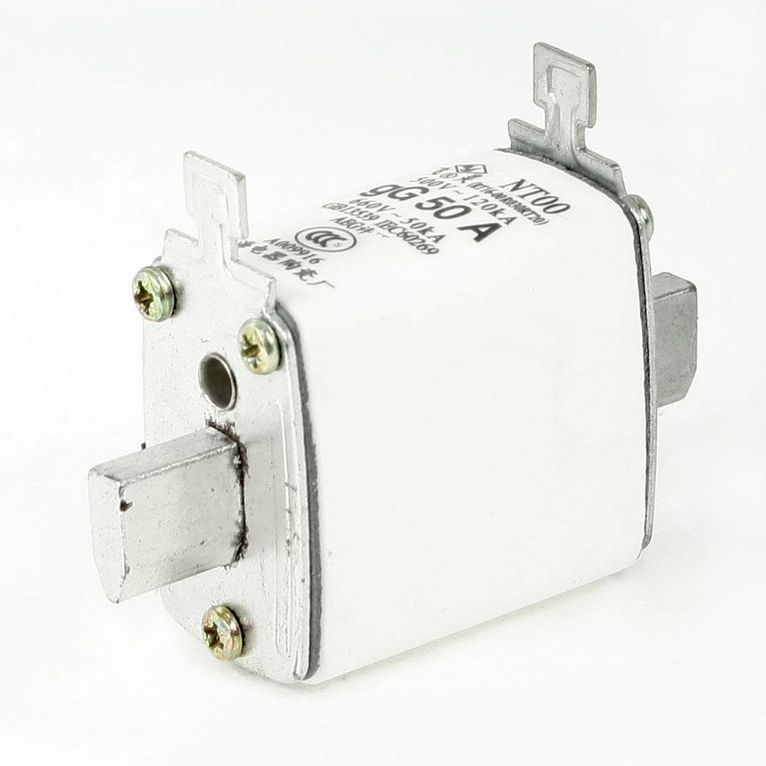 500V 120kA 660V 50kA gG 50A Blade Contact Ceramic Fuse Link NT00