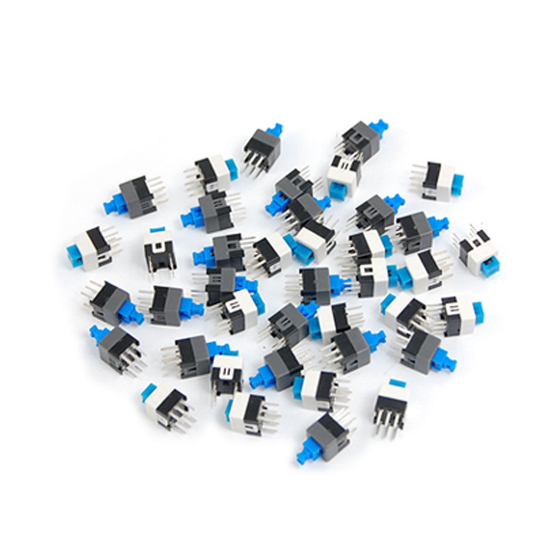 40 Pcs 7 x 7mm PCB Tact Tactile Push Button Switch Self Lock 6 Pin DIP