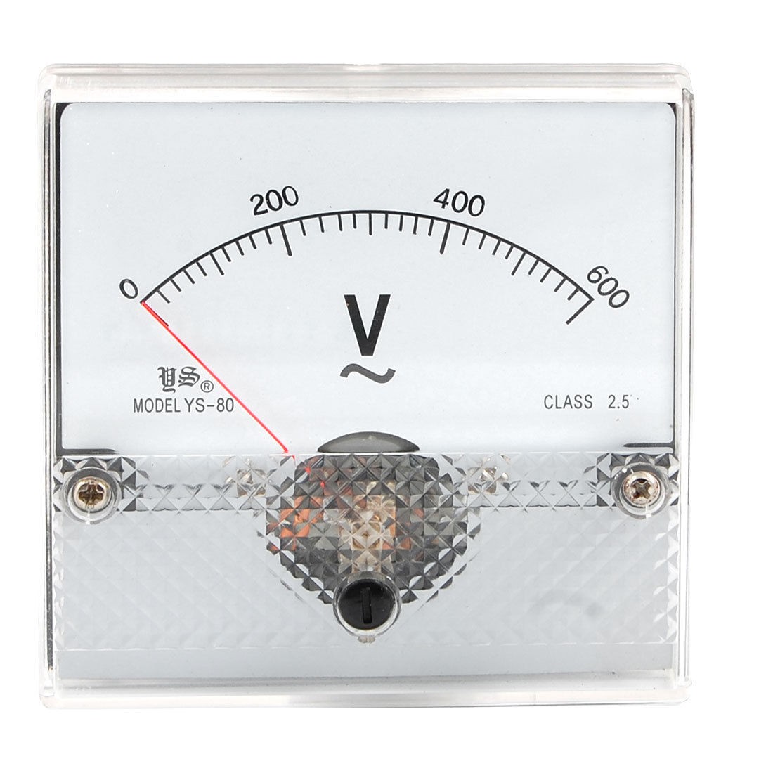 YS-80 AC 0-600A Plastic Housing Analog Voltage Panel Voltmeter
