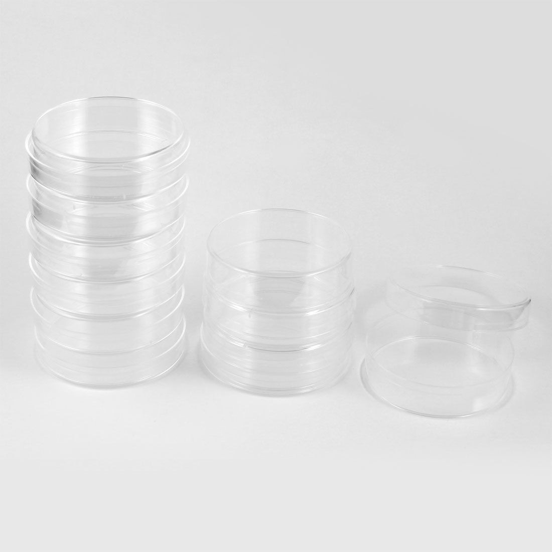 10 Pcs 60mm Diameter Cylinder Shape Clear Plastic Cell Culture Dish