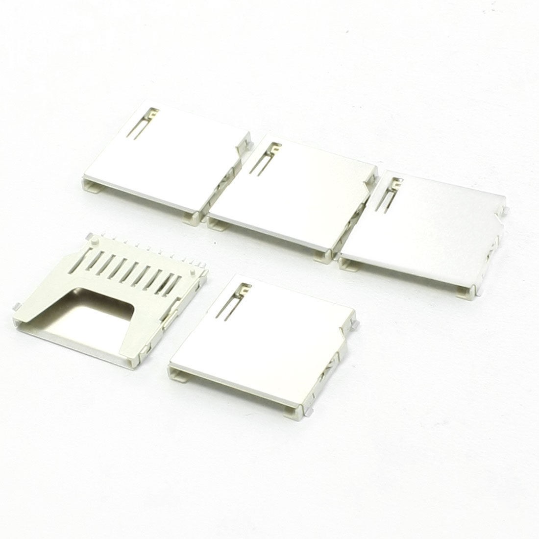 5 Pcs SD Memory Card Sockets 1" x 1" x 0.1" for Digital Camera