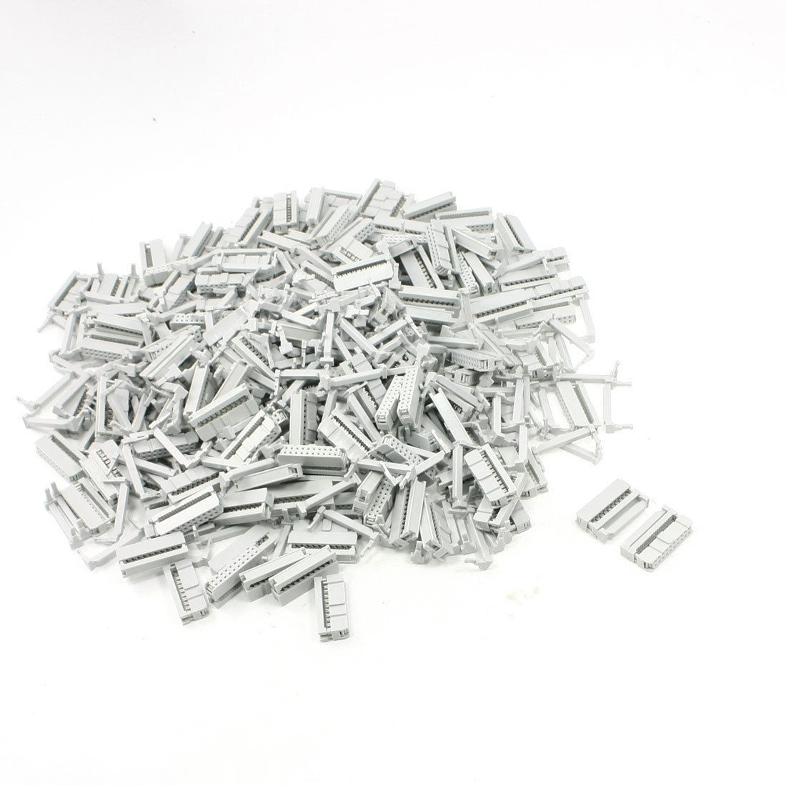 FC 20P 2 2mm Pitch Position Flat Cable IDC Socket Connector Light Gray 200 Pcs