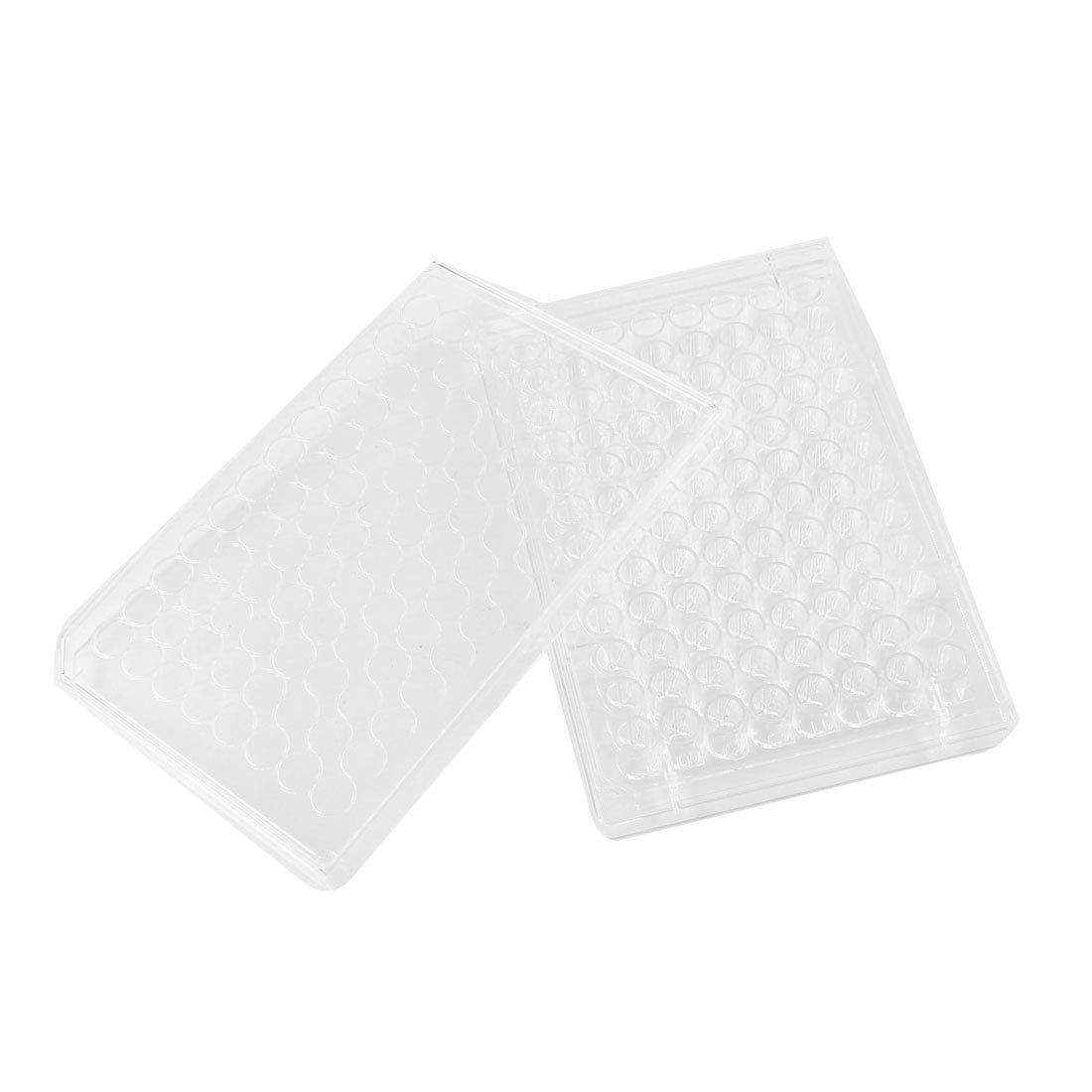 Clear Plastic Rectangle Shaped 96 Compartments Cell Culture Dish
