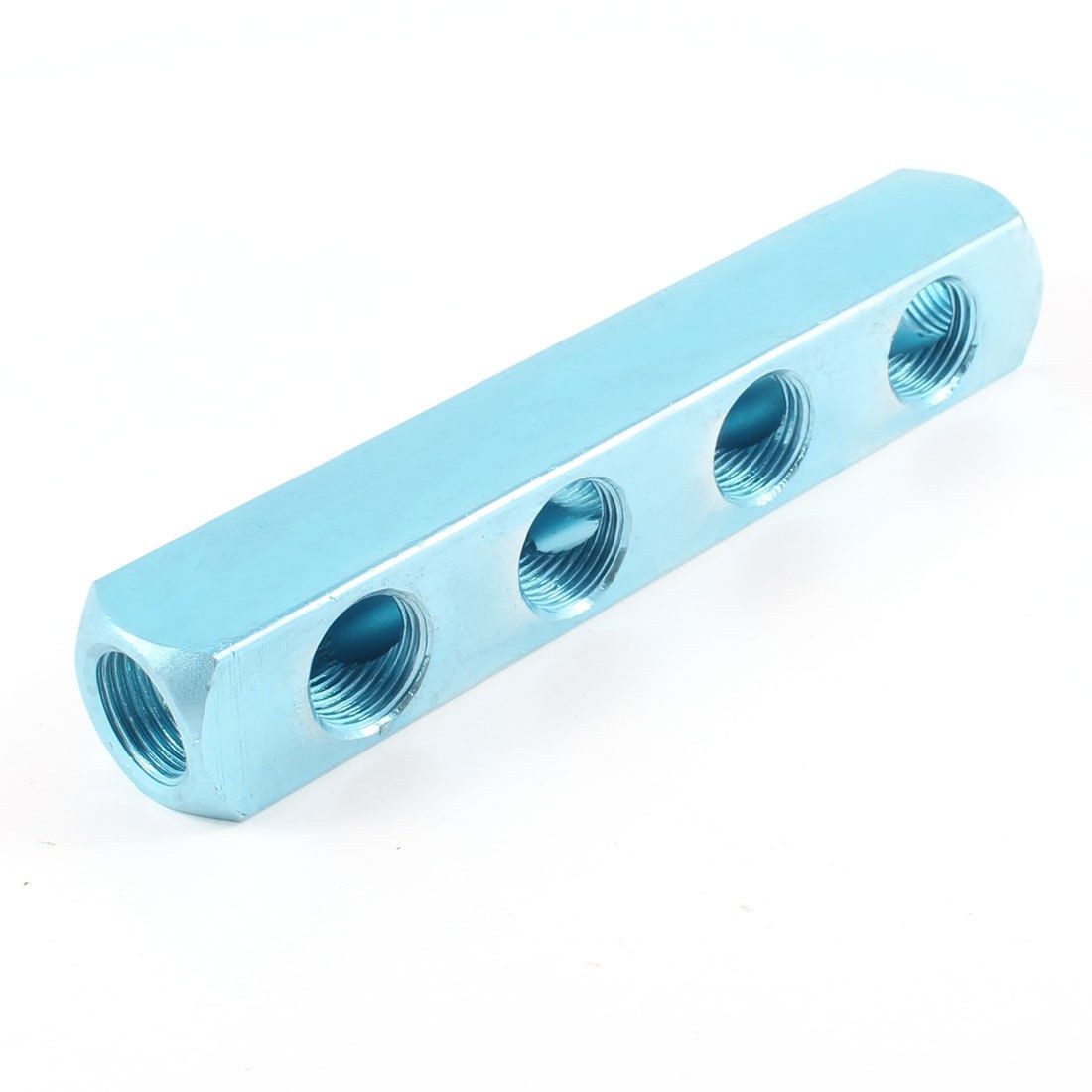 21mm Female Thread 4 Positions Inline Quick Adapter Air Hose Manifold Block