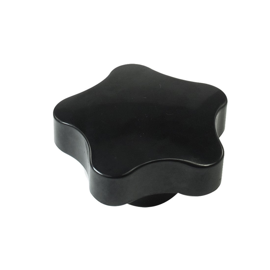 16mm Dia Female Thread Black Plastic Grip Replacement Star Knob