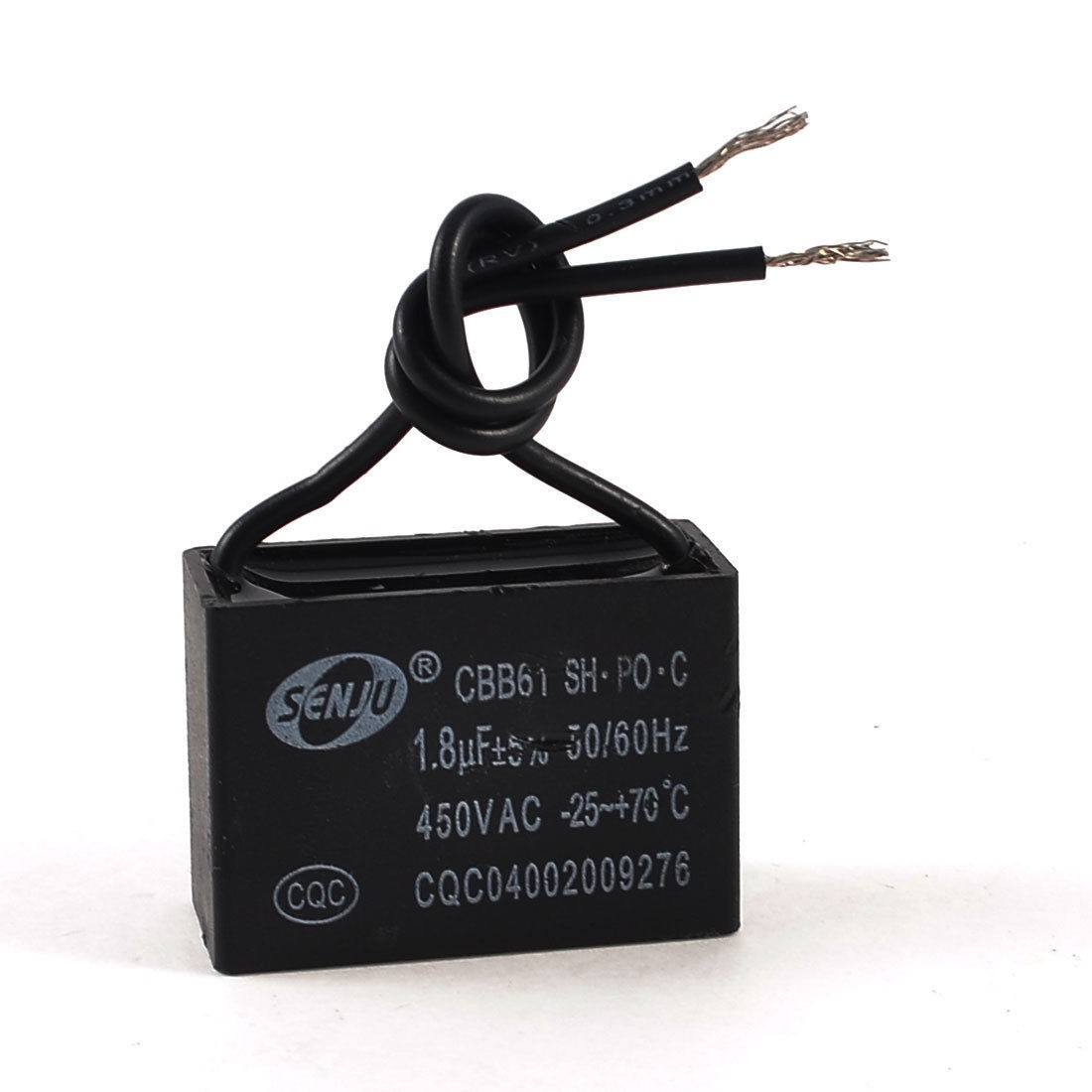 CBB61 450VAC 1.8uF 5% 2 Wires Polypropylene Film Motor Running Capacitor