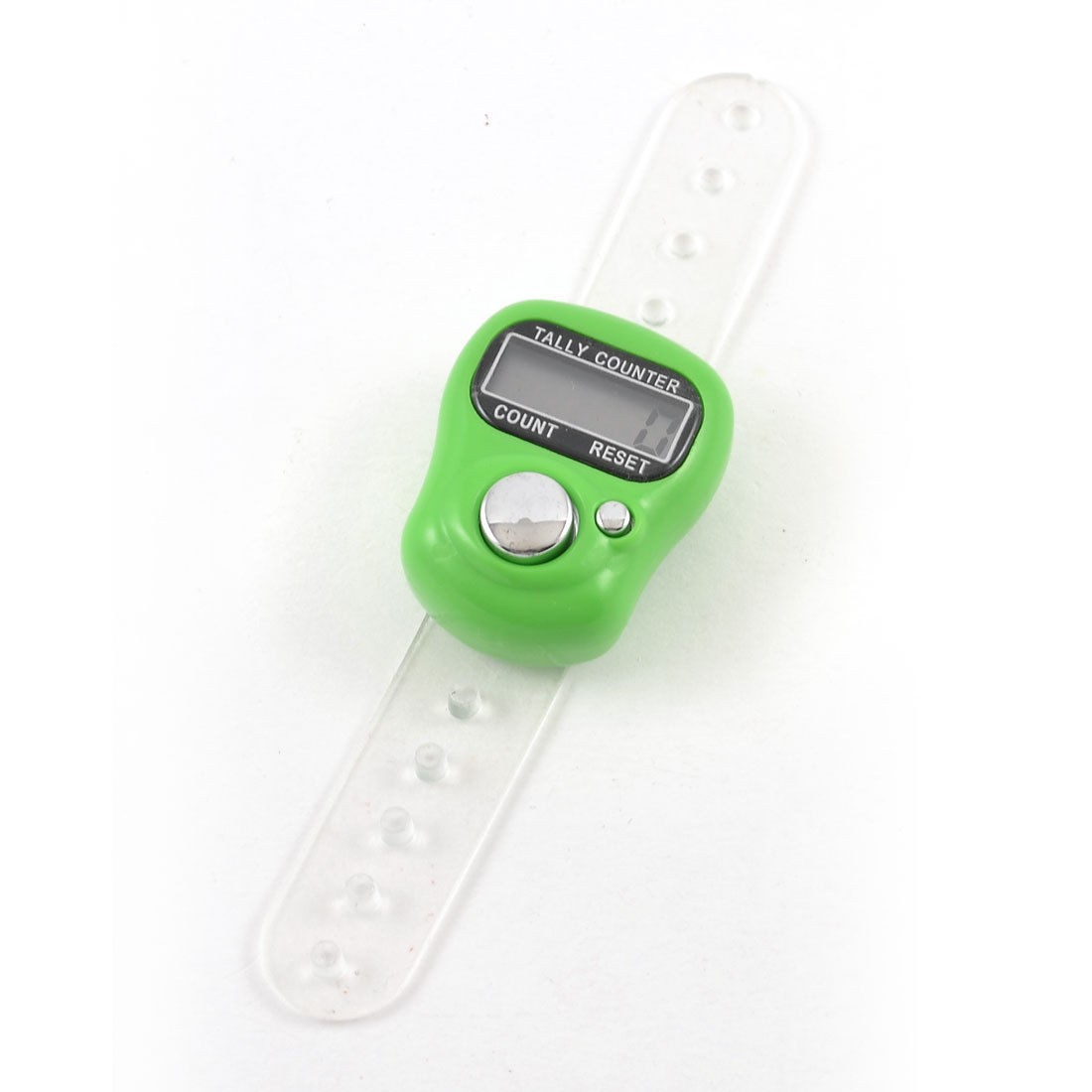 Light Green Mini Adjustable Band 5 Digit Golf Finger Counter Tally