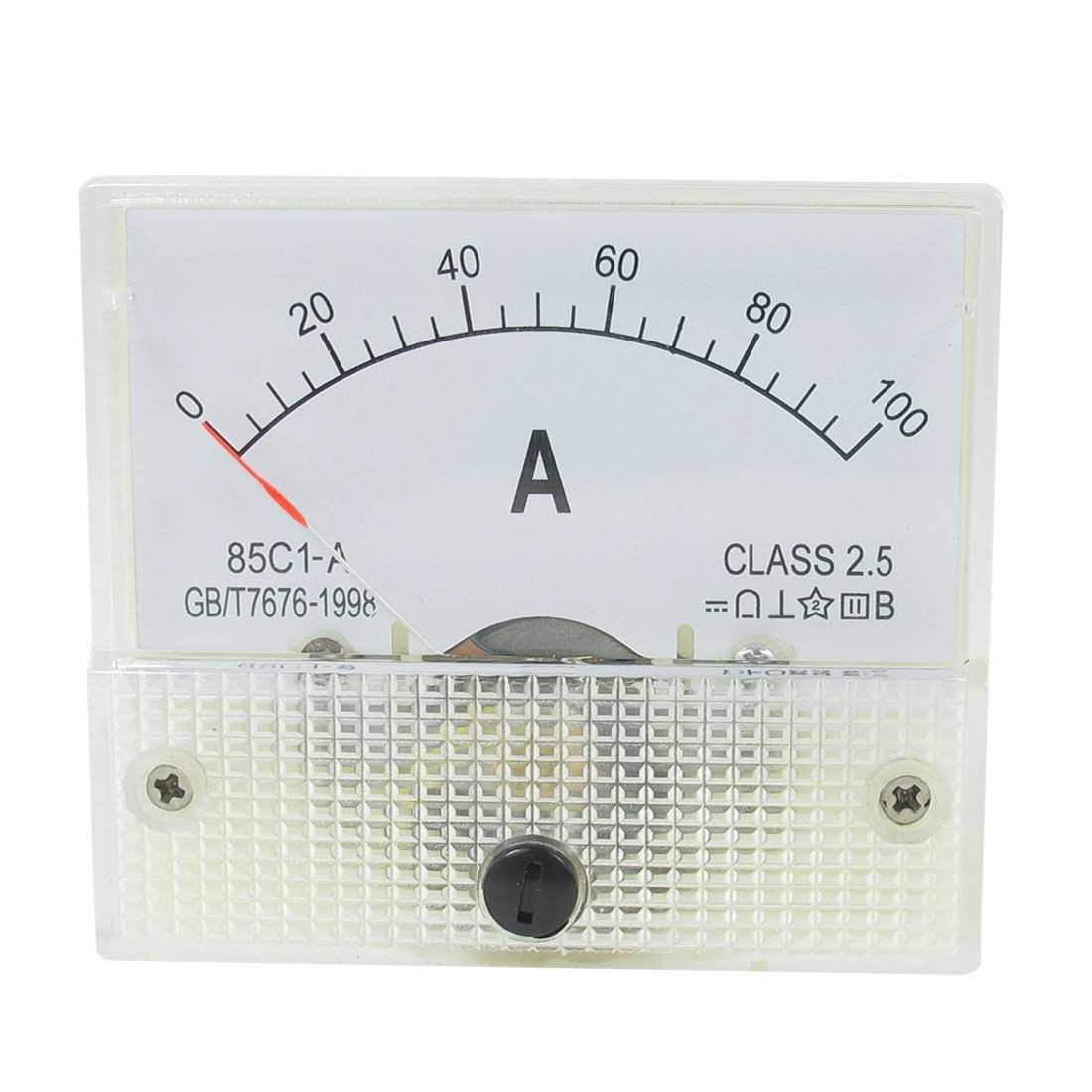 DC 0-100A Current Rectangular Panel Analog Ammeter Measuring Tool 85C1-A