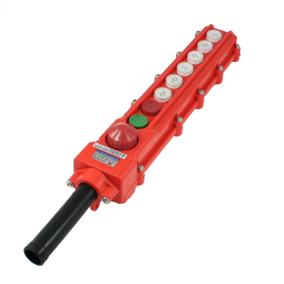 Rain Proof Crane Hoist 6 Ways Pushbutton Switch Control Station Up Down COB64BH
