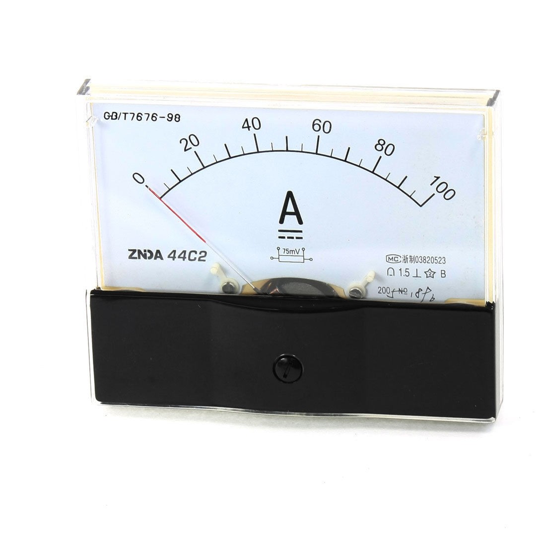 Screw Mounted Analog DC 0-100A Scale Range Milliampere Meter Gauge