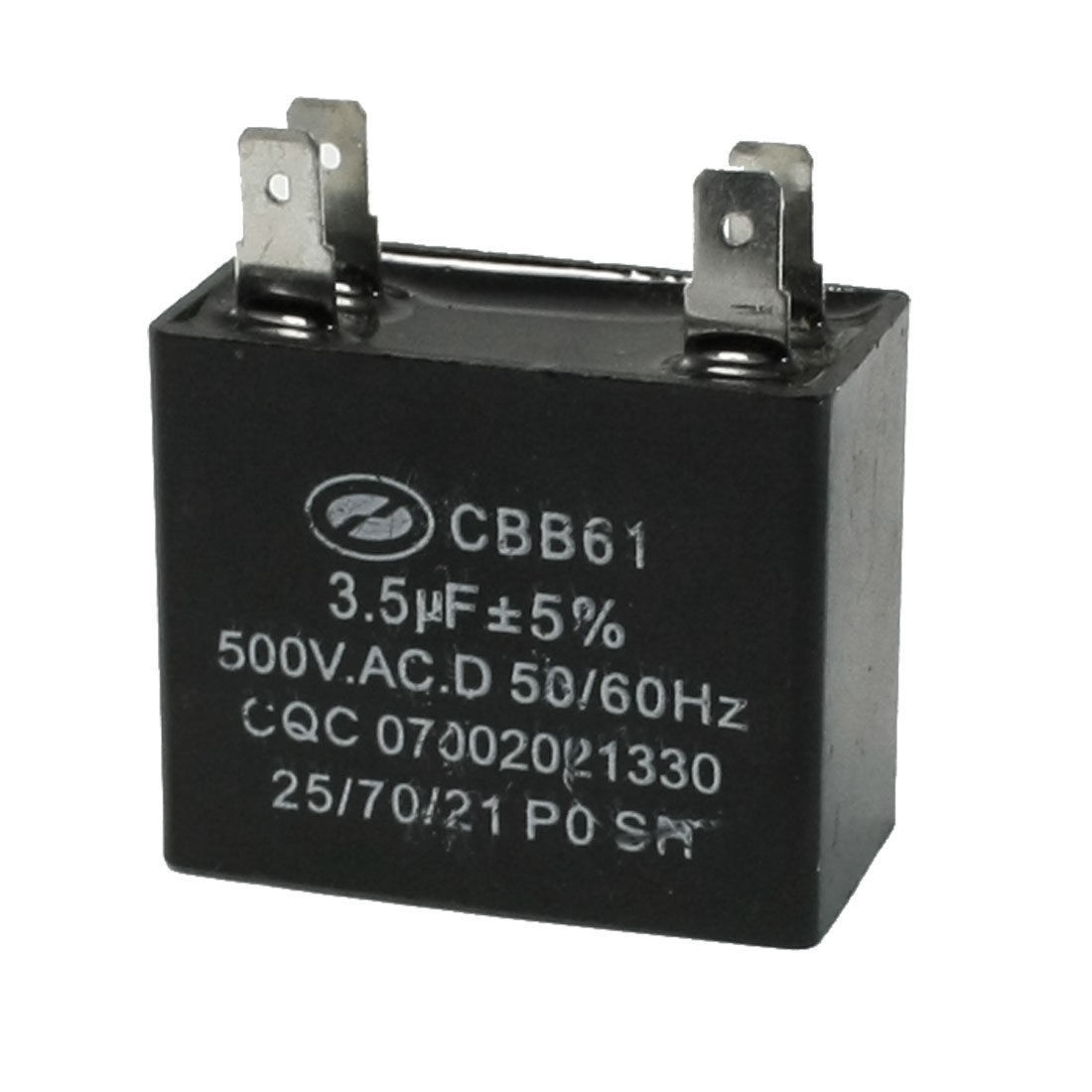 500V AC CBB61 3 5uF 5 Tolerance Polypropylene Film Motor Capacitor