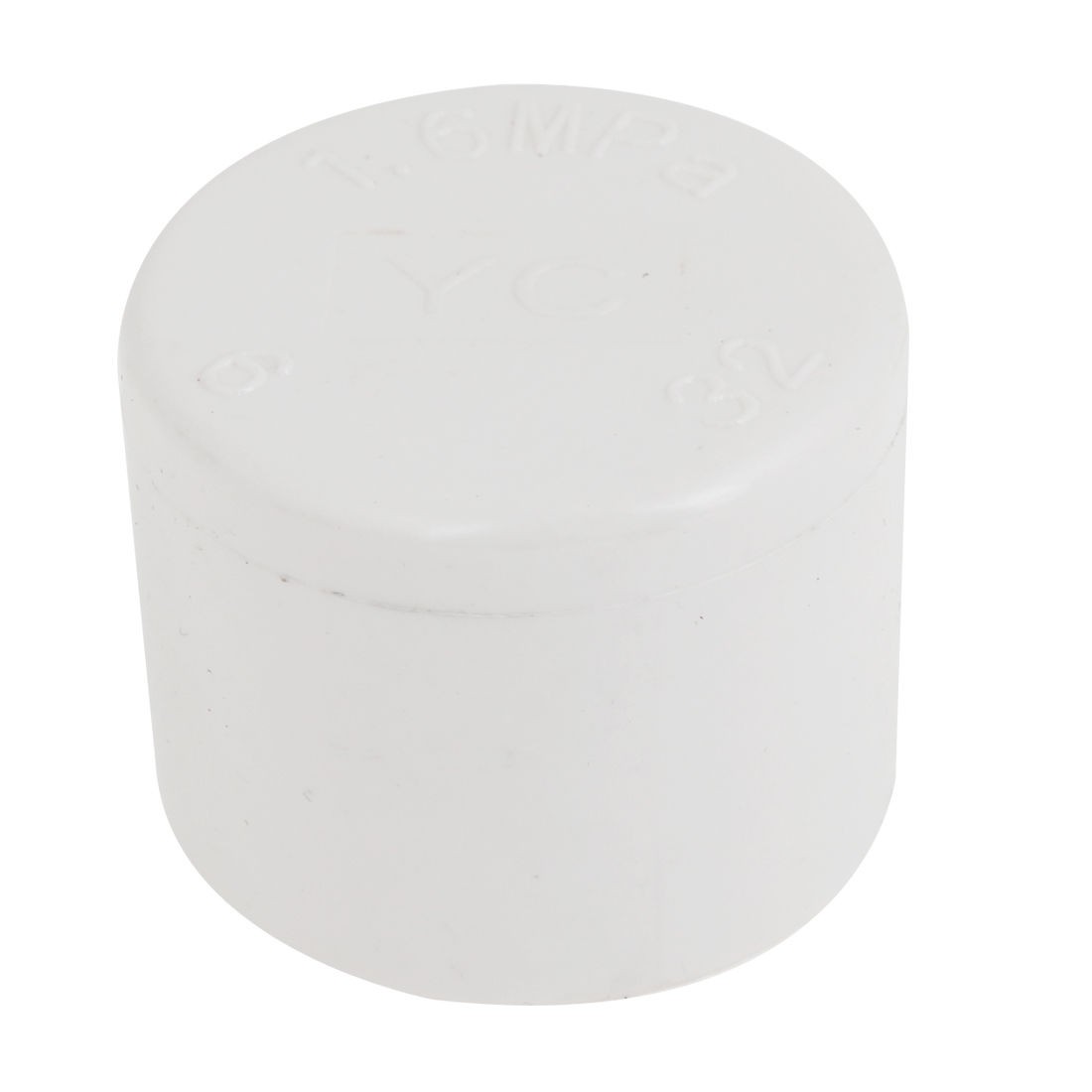 32mm Inner Diameter White PVC Hose Tube End Fitting Adapter Cap