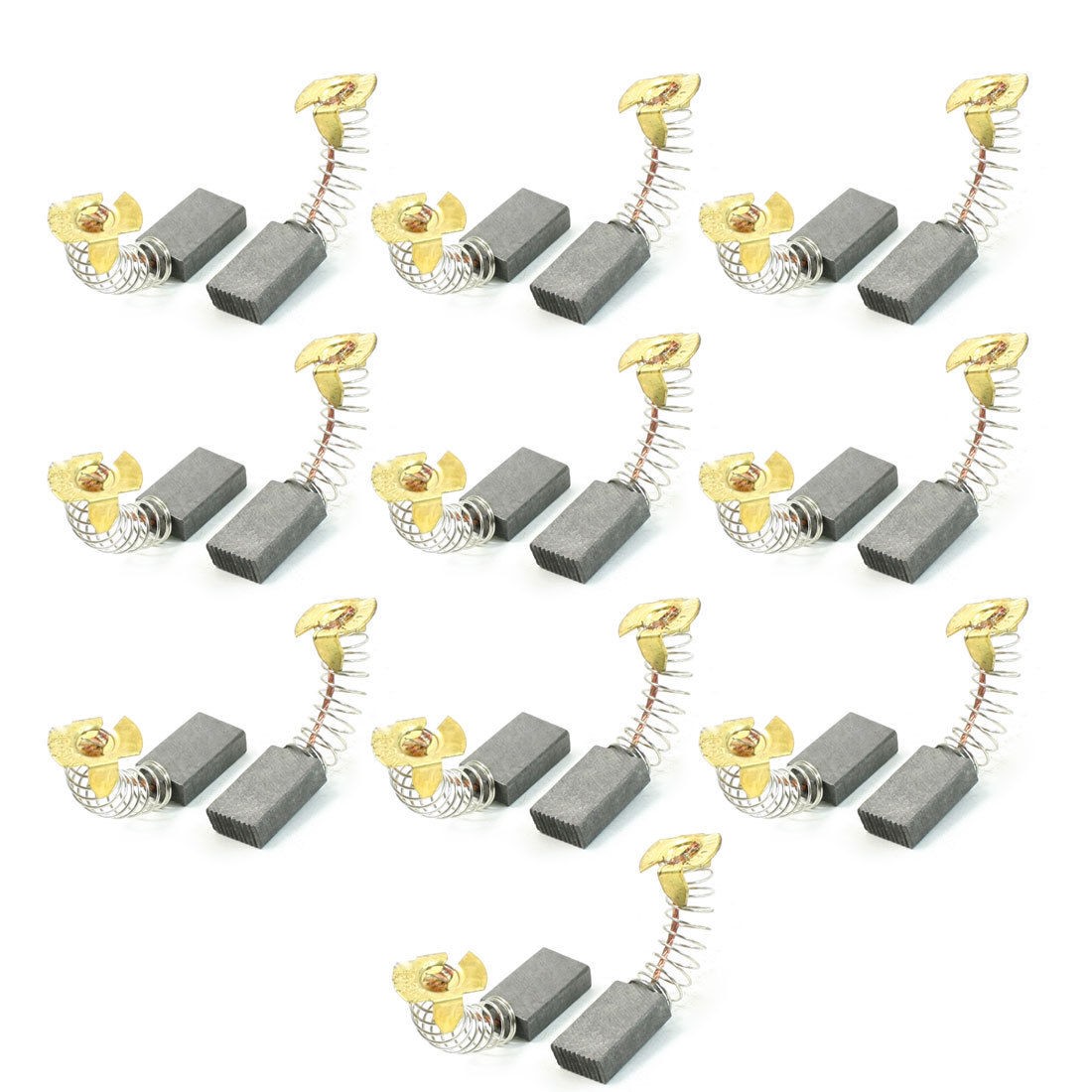 20 Pcs 35mm Single Lead Wire 43/64" x 27/64" x 1/5" Motor Carbon Brushes