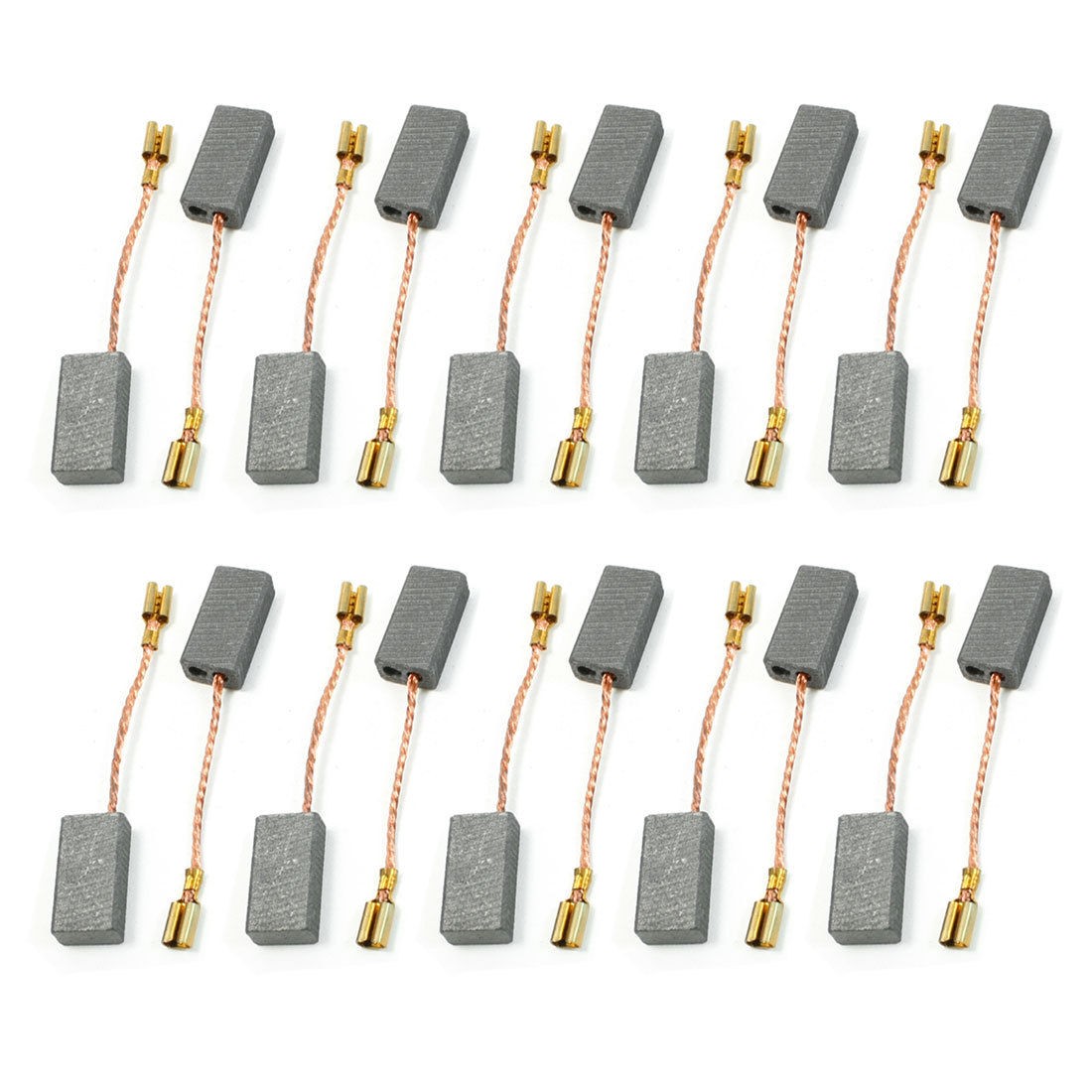 Tamped Single Shunt Carbon Brush 19/32" x 5/16" x 1/5" 10 Pairs