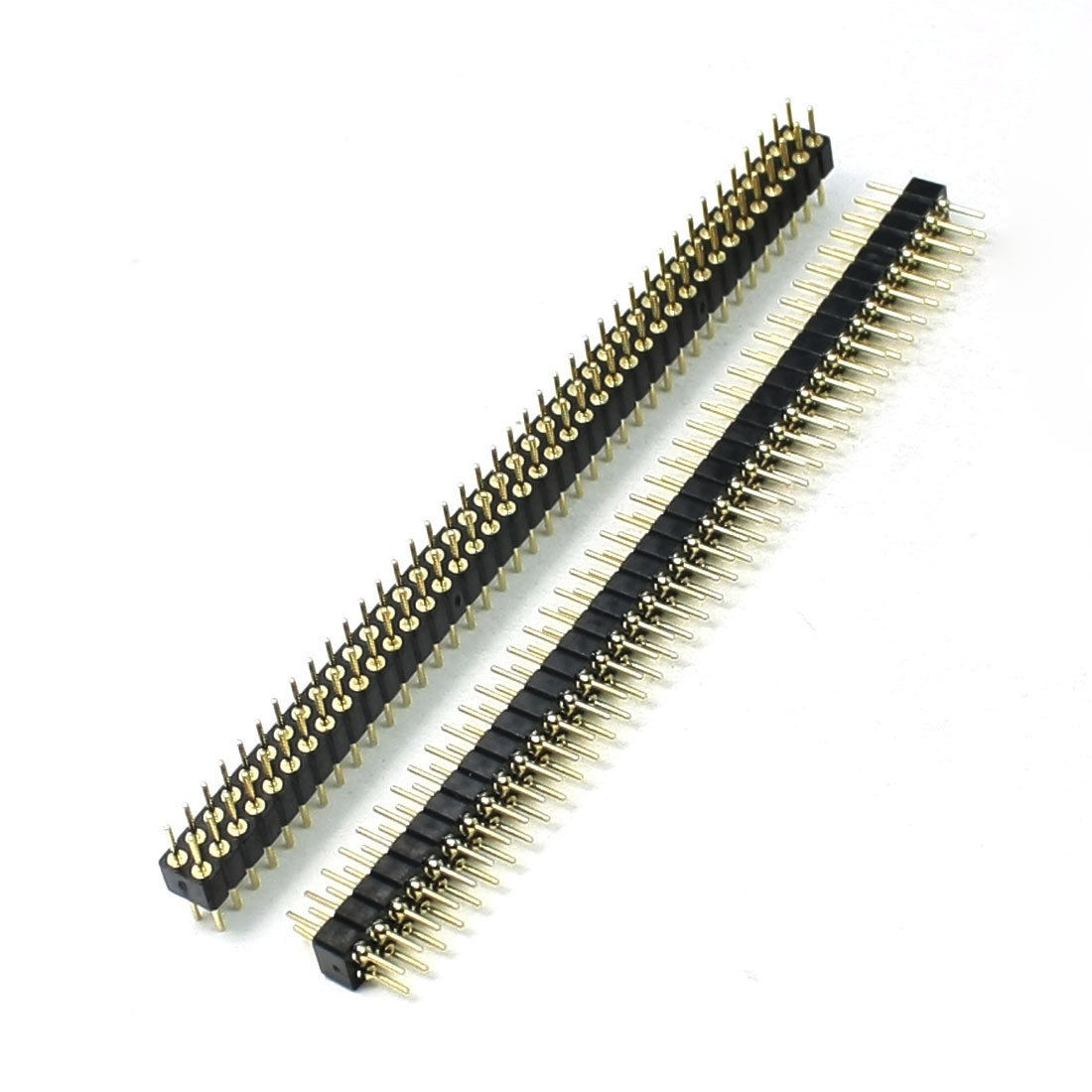 2 Pcs M/M PCB Board Connectors Male End 80 Pin Straight IC Socket Connector