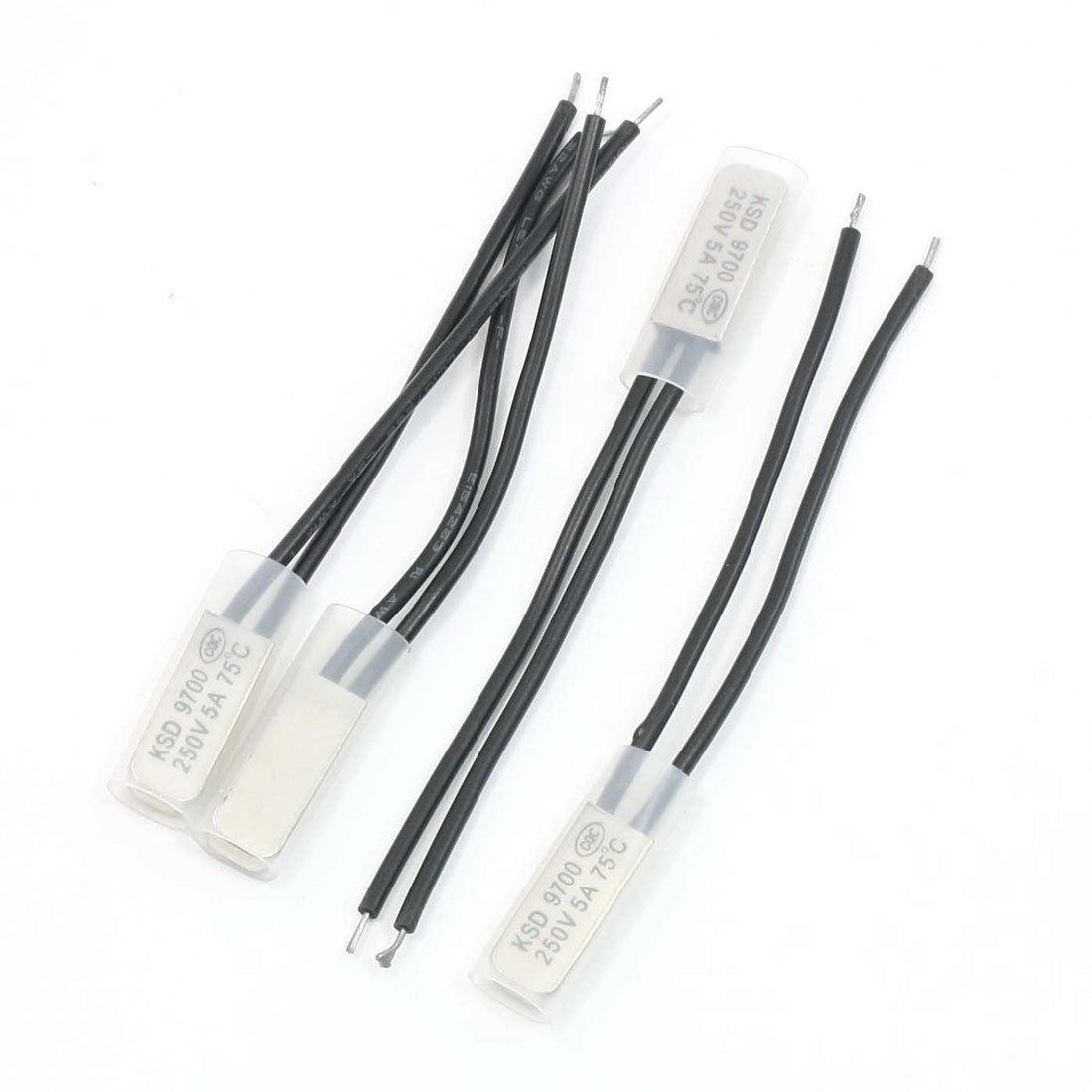 KSD9700 75 Degree Celsius Temperature Control Switch Thermostat NC 4 Pcs