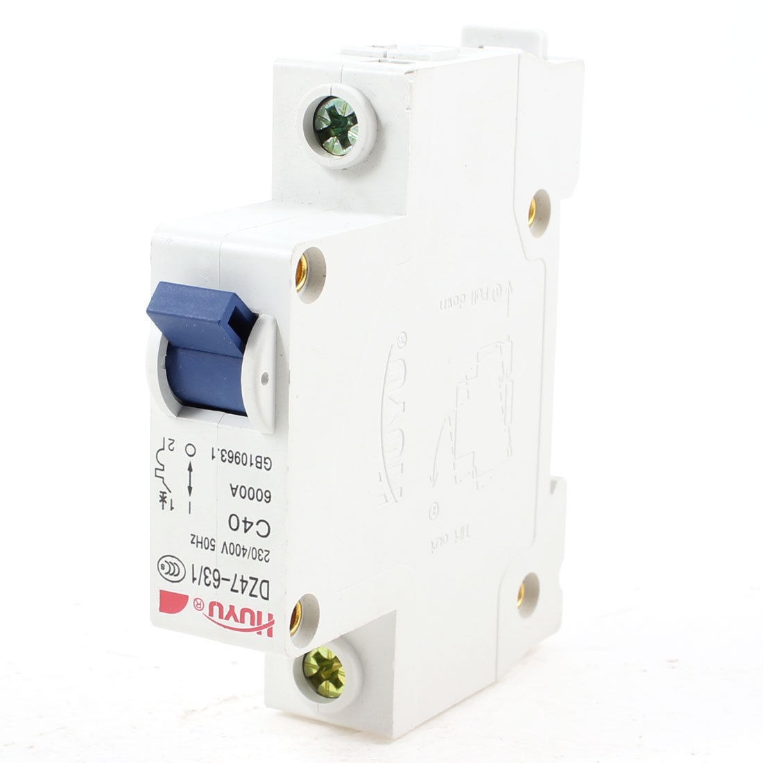 DZ47-63/1 230/400VAC 6000A 1 Pole Electrical Circuit Breaker