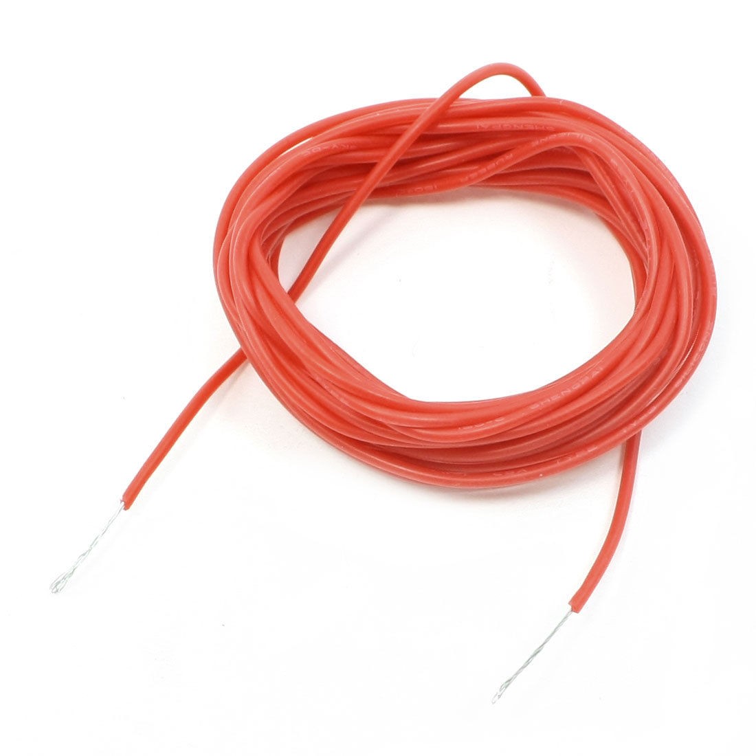 Copper Core Silicone Connector Flexible Wire Cable Red 26AWG 9.8Ft Long