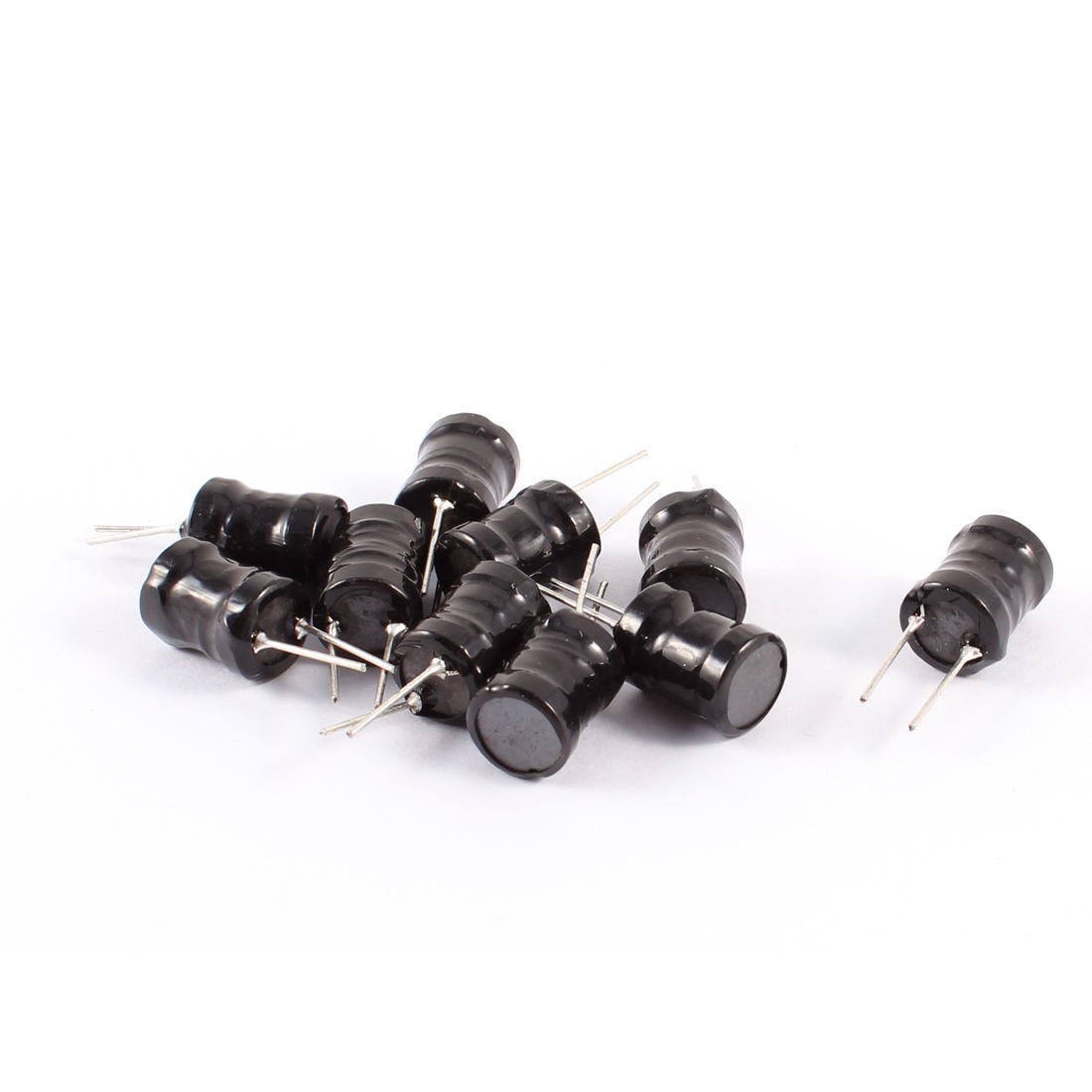 330UH 9mm x 12mm UL-polyolefin Metal Electronic Circuit Inductors 10 Pcs