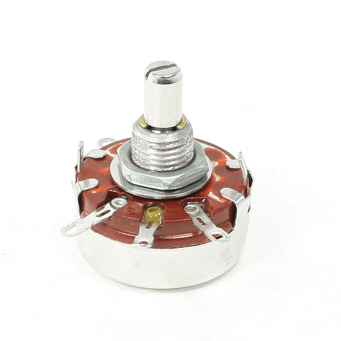 100K ohm 2W Watt 6mm Round Shaft Rotary Taper Carbon Potentiometer WTH118