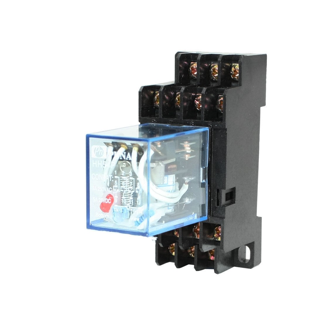HH54P AC 24V Coil 4PDT 14 Pins Electromagneti<wbr/>c Power Relay w DYF14A Base
